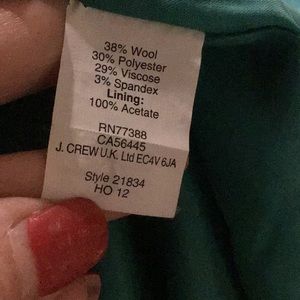 J. Crew Dresses - J Crew turquoise sheets wool blend work J. Crew Dresses - J Crew turquoise sheets wool blend work